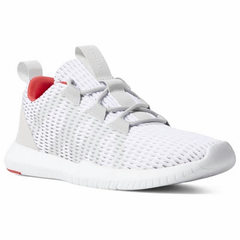 Adidasi Training Reebok Reago Pulse Barbati Albi/Gri/Rosii Romania SL6415PS